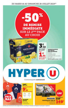 Catalogue Hyper U Du 16 Au 28 Juillet 2024